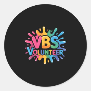 Vbs Freiwilligen-Tie-Dye-farbige Urlaubsbibel Runder Aufkleber