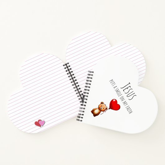 VBS Jesus lächelt auf mein Glaubensbuch Notizblock (Innenseite)