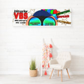 VBS Werbebanner, Binokulare, farbiger Text Banner (Insitu)