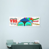 VBS Werbebanner, Binokulare, farbiger Text Banner (Messeveranstaltung)