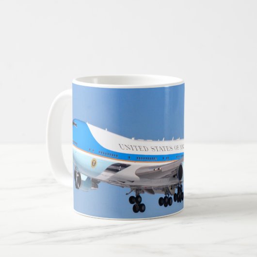 VC-25A "AIR FORCE ONE" KAFFEETASSE (Vorderseite Links)