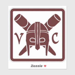 VC Helm Square Decal Aufkleber