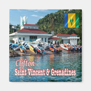 VC St Vincent the Grenadines Clifton Fisheries Magnet