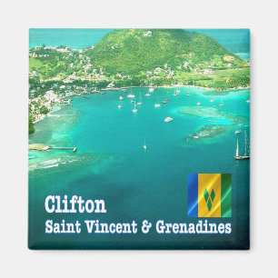 VC St Vincent und die Clifton-Luftwaffe Grenadines Magnet