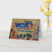 VCA Veterinärkrankenhaus-Gruß-Karte Karte (Gelbe Blume)