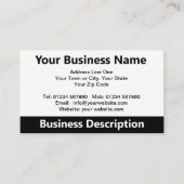 vCard QR Code Business Card Visitenkarte (Vorderseite)