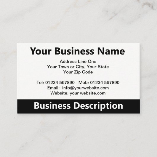 vCard QR Code Business Card Visitenkarte (Vorderseite)