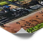 VCathedral, Jackson Square, New Orleans Poster (Ecke)