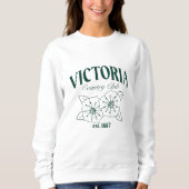 VCC-Logo von Haley - Grün Sweatshirt (Vorderseite)