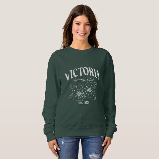 VCC-Logo von Haley - Weiß Sweatshirt (Vorne ganz)