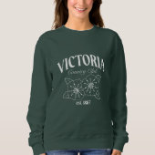 VCC-Logo von Haley - Weiß Sweatshirt (Vorderseite)
