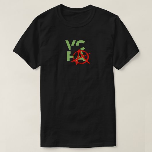 VCFA PUNKS! SCHWARZES T-Shirt (Design vorne)