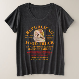 VD STD Trump Konzentrationslager Wächter anwerben Große Größe T-Shirt