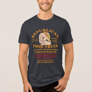 VD STD Trump Souvenir Hut Can Cooler Einladung WH Tri-Blend Shirt