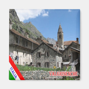 VDA010 VALGRISENCHE, Aostatal, Italien, Kühlschran Magnet