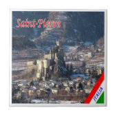 VDA012 SAINT-PIERRE, Aostatal, Italien, Fliese (Vorderseite)