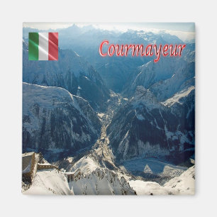 VDA030 COURMAYEUR, Aostatal, Italien, Kühlschrank Magnet