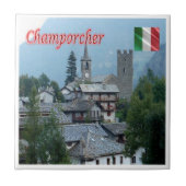 VDA032 CHAMPORCHER, Aostatal, Italien, Fliese (Vorderseite)