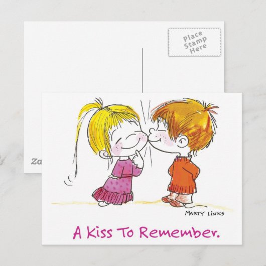 VDA-001 Erster Kuss Postkarte (Vorne/Hinten)