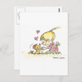 VDA-006 Doggy Devotion Postkarte (Vorne/Hinten)