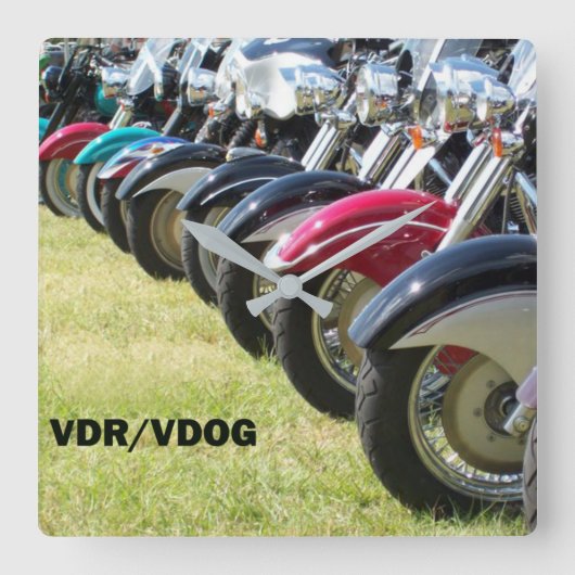 VDR-VDOG-Wall-Uhr Quadratische Wanduhr (Vorderseite)