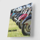 VDR-VDOG-Wall-Uhr Quadratische Wanduhr (Winkel)