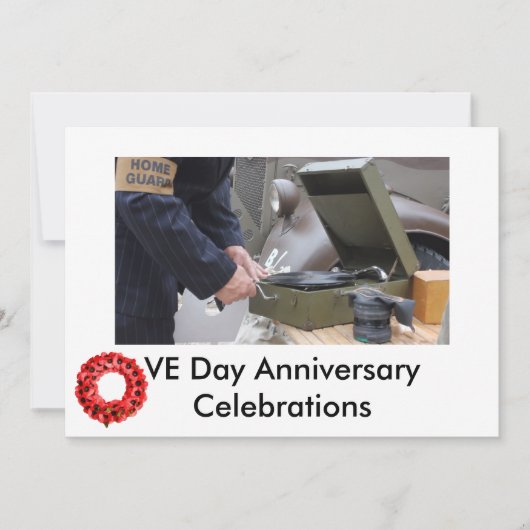 VE-Tagesfeiern laden ein Einladung (Vorderseite)