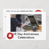 VE-Tagesfeiern laden ein Einladung (Vorne/Hinten)