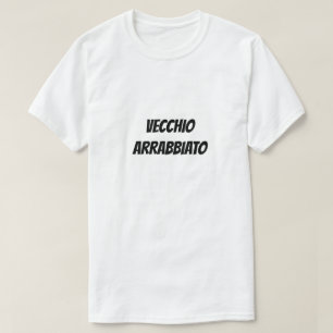 Vecchio arrabbiato Angrischer alter Mann T-Shirt