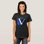 VeChain Cryptocurrency Space Galaxy VET Crypto Moo T-Shirt (Vorne ganz)