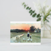 Vechoriye: Abend in der Ukraine Postkarte (Stehend Vorderseite)