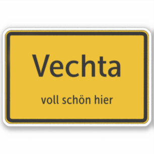 Vechta Aufkleber Sticker Autoaufkleber