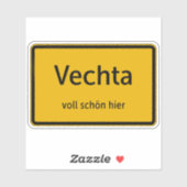 Vechta Aufkleber Sticker Autoaufkleber (Blatt)