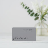 Vecina Business Card Visitenkarte (Stehend Vorderseite)