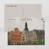 Vecriga Riga Lettland Postkarte (Vorne/Hinten)