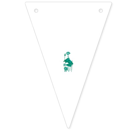 Vector-Abbildung einer Lotus-Blume, mit Wimpelkette (Zweite Fahne)