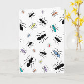 Vector Ant Collage Karte (Gelbe Blume)