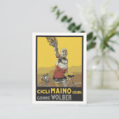 Vector Art, Fahrrad, italienischer Meister 1920 Postkarte (Stehend Vorderseite)