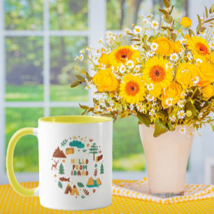 Vector Art Idaho Theme Staat Symbole Tasse