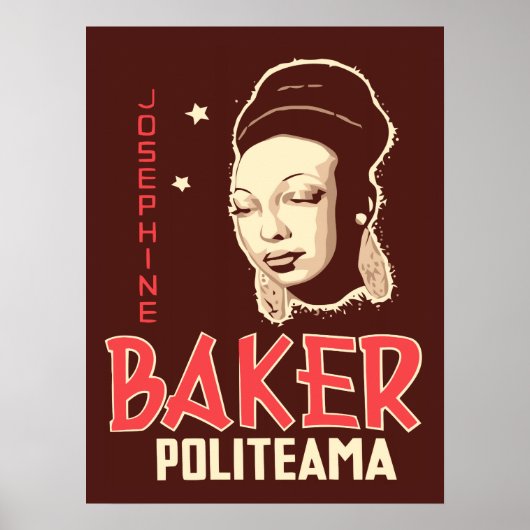 Vector Art Josephine Baker im Politeama Poster (Vorne)