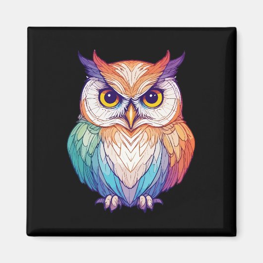 Vector Art mit lebhaften Farben Magnet (Vorne)