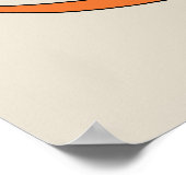 Vector Art Nouveau Blumenelegant auf grau, quadrat Poster (Ecke)