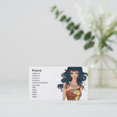 Vector_Beauties_-0005, Name, Adresse 1, Anschrift. Visitenkarte (Stehend Vorderseite)