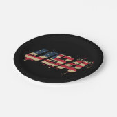 Vector Betty Boop Cowboys Pappteller (Schrägansicht)