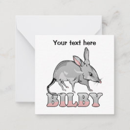 Vector Bilby Mitteilungskarte