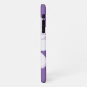 Vector Blume Art lila daisle Zazzle Basic iPhone Hülle (Linke Seite)