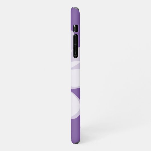 Vector Blume Art lila daisle Zazzle Basic iPhone Hülle (Linke Seite)