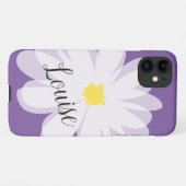 Vector Blume Art lila daisle Zazzle Basic iPhone Hülle (Rückseite (Horizontal))