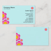 Vector Blume - Ice Blue Visitenkarte (Vorne/Hinten)