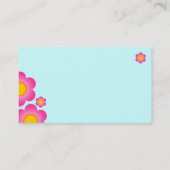 Vector Blume - Ice Blue Visitenkarte (Rückseite)